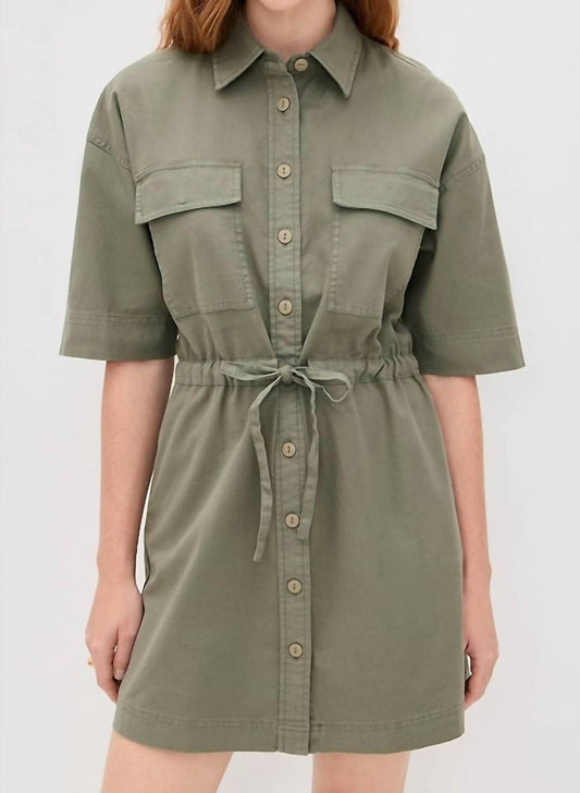 Faherty - Utility Twill Mini Shirt Dress