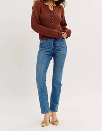 Idem Ditto - Slightly Souchy Textured Button-down Cardigan