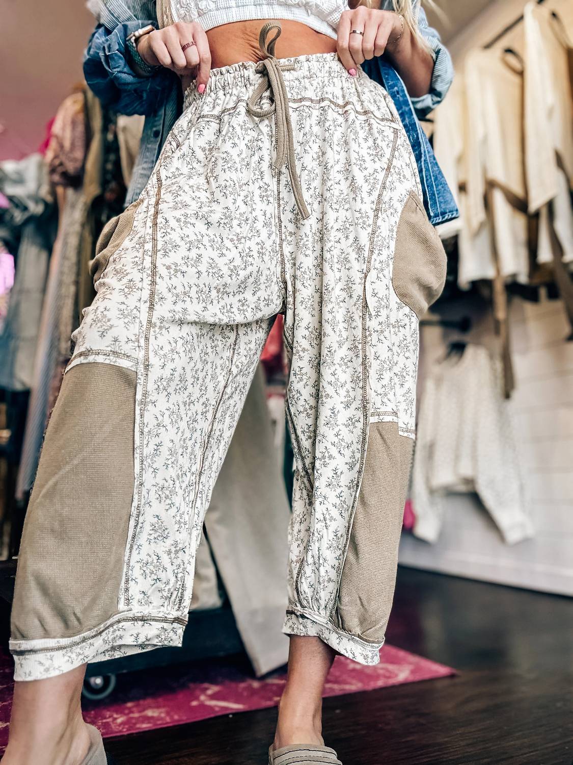 Pol - Folklore Wide Leg Lounge Pants