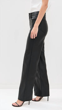 DAZE Far Out Cinematic Leather Pants - women's pants - alternate view