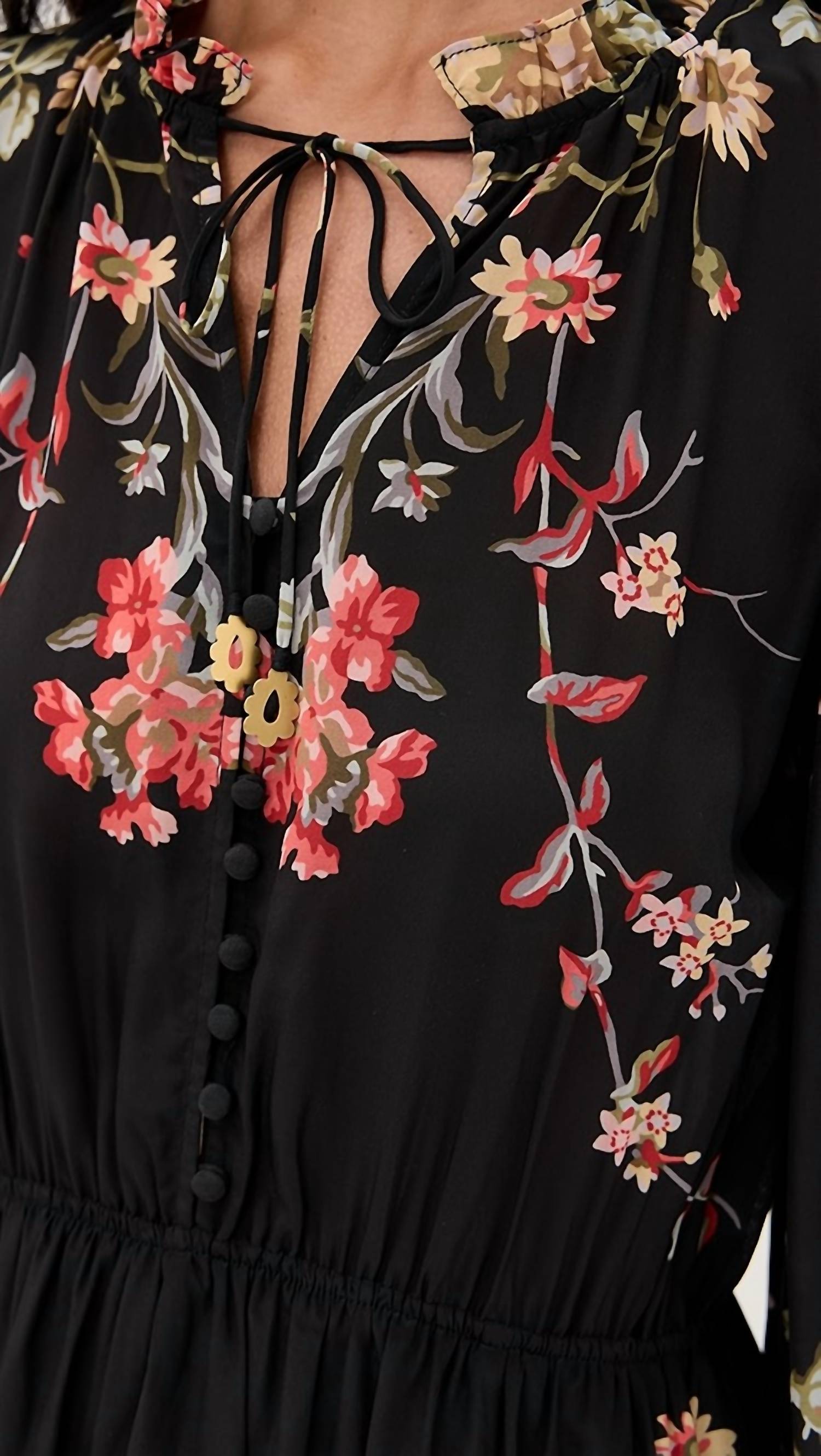 Sea - Jolie Print Long Sleeve Mini Dress
