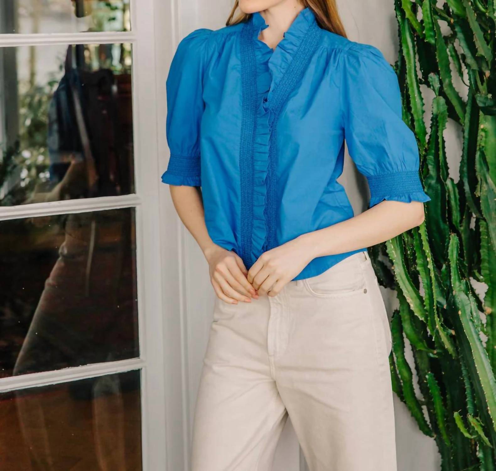 Love The Label - Zuri Short Puff Sleeve Top