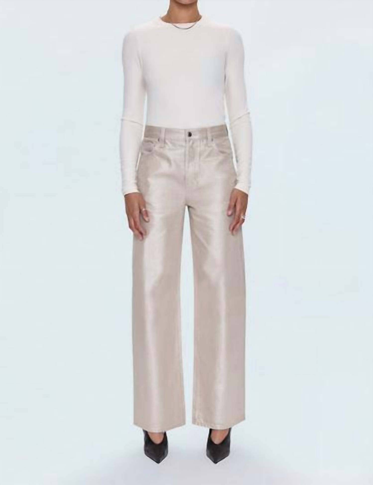 PISTOLA Women's Tate Pant in champaigne luster - women's pants