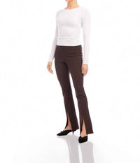 Fifteen Twenty - Harlow Front Slit Bootcut Pants