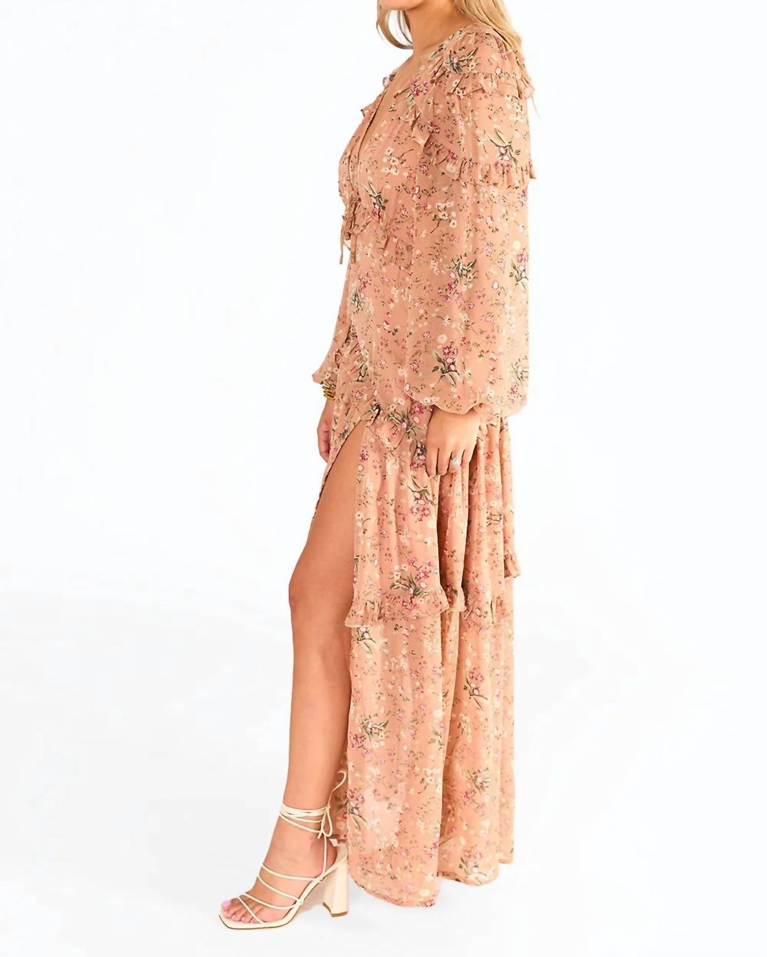 Buddylove - Pia Long Sleeve Maxi Dress