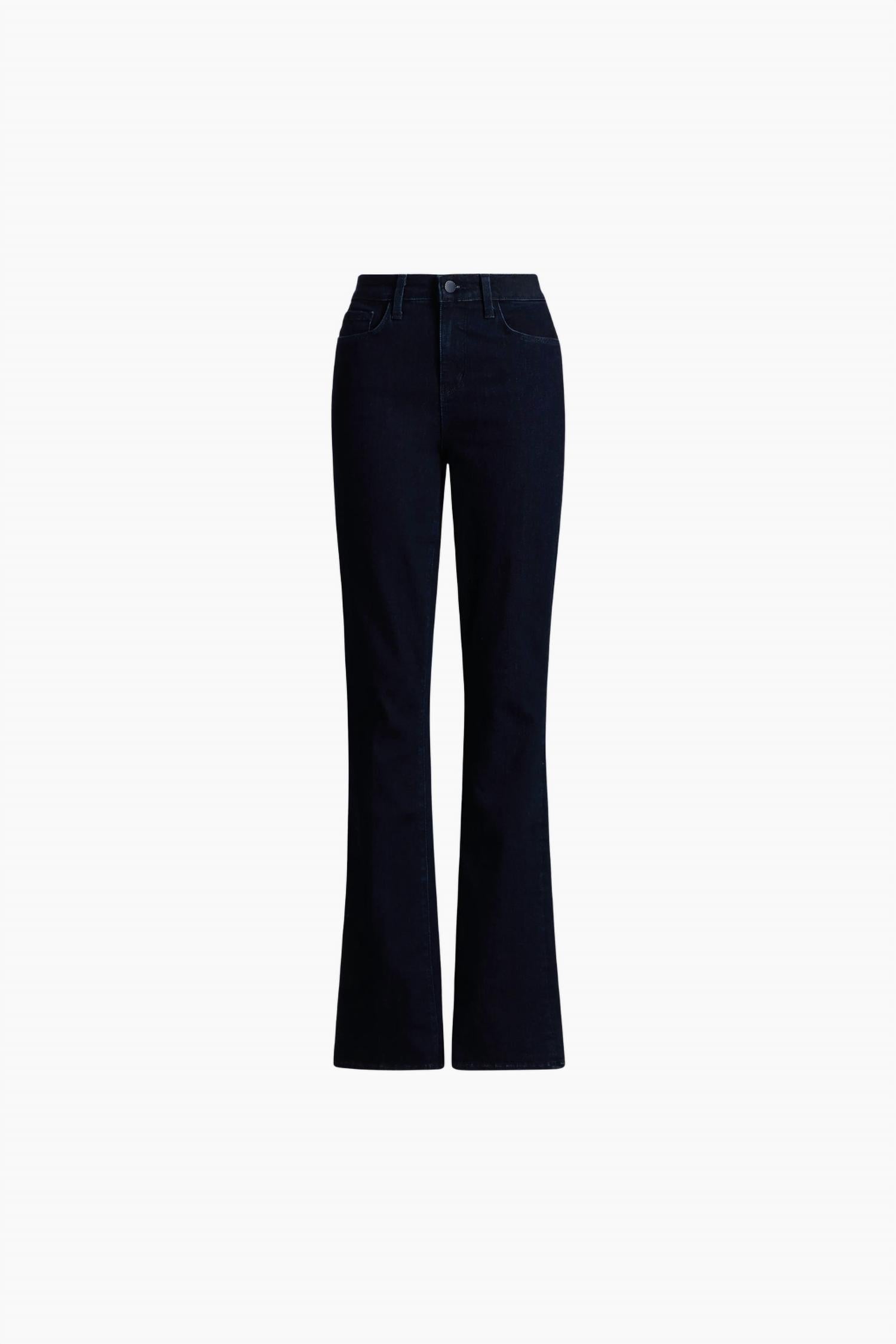 L'Agence Selma High Rise Flare Jeans in black ink - women's jeans - view 4