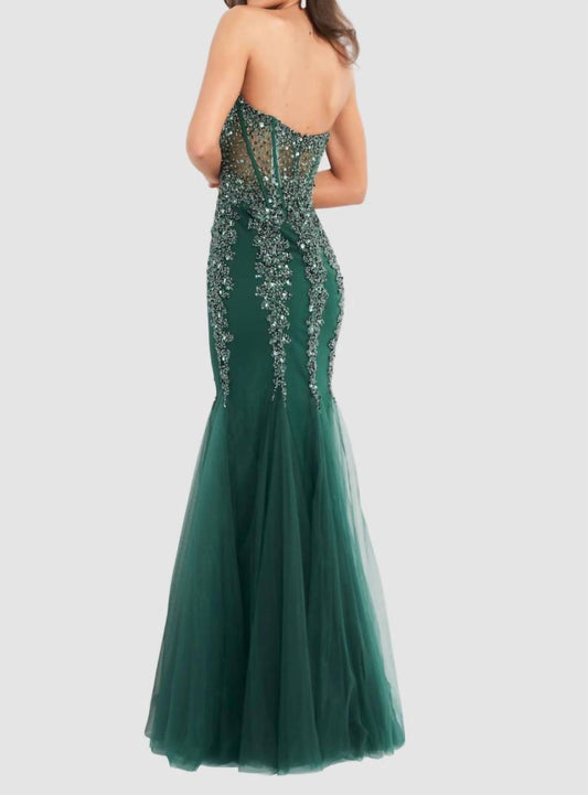 Jovani - Beaded Mermaid Dress