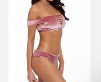 Radio Fiji - Hours Crushed Velvet Mandala Bra Swim Bikini Top