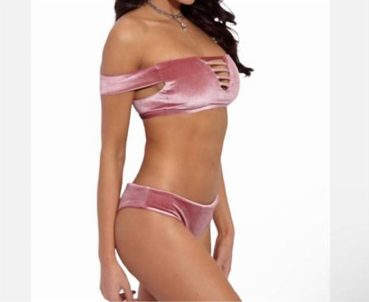 Radio Fiji - Hours Crushed Velvet Mandala Bra Swim Bikini Top