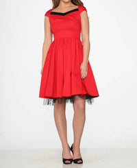 Orchid Bloom - Trim Swing Dress