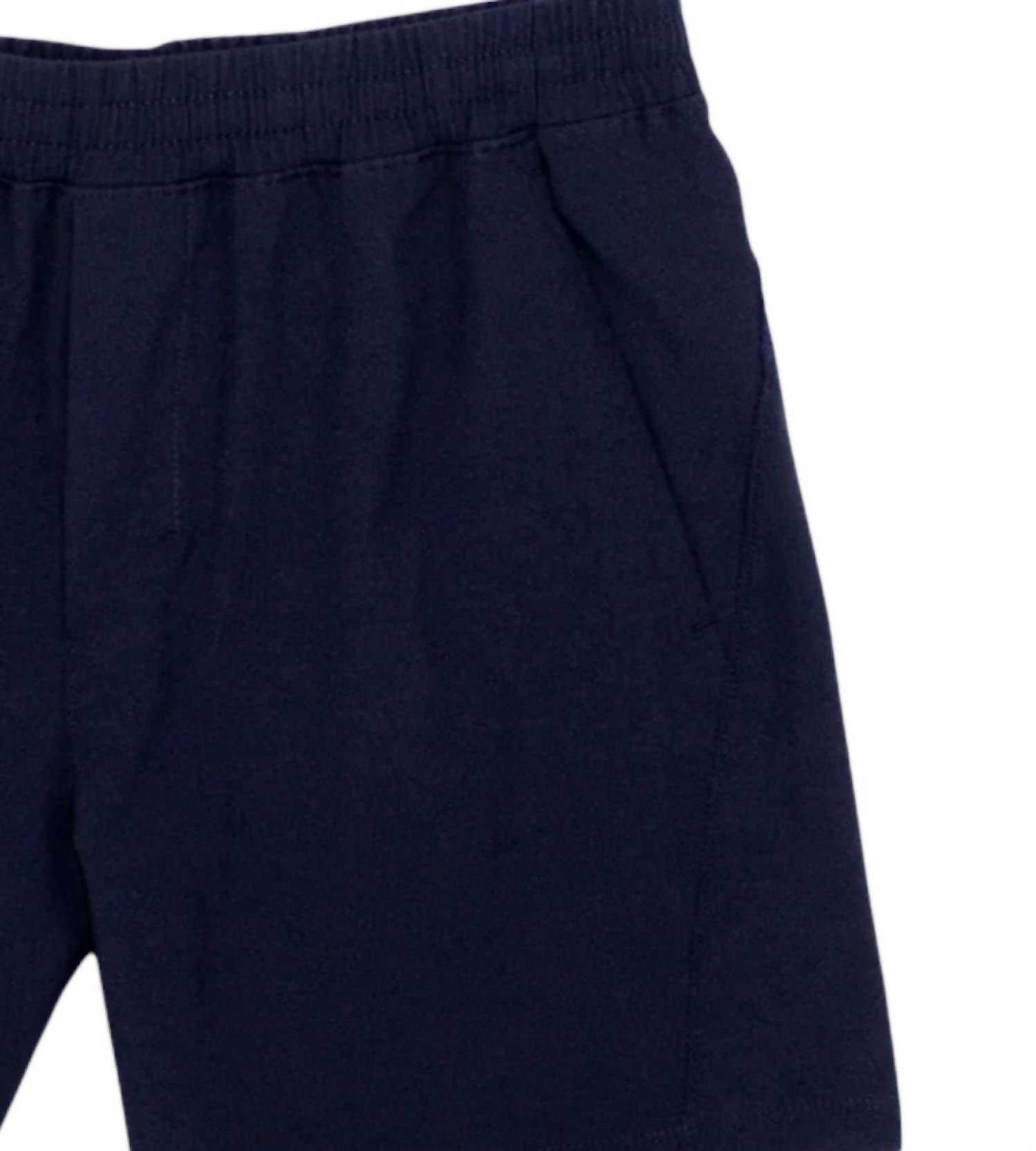 Properly Tied Boys' Court Performance Short in obsidian - kids' shorts - detail view