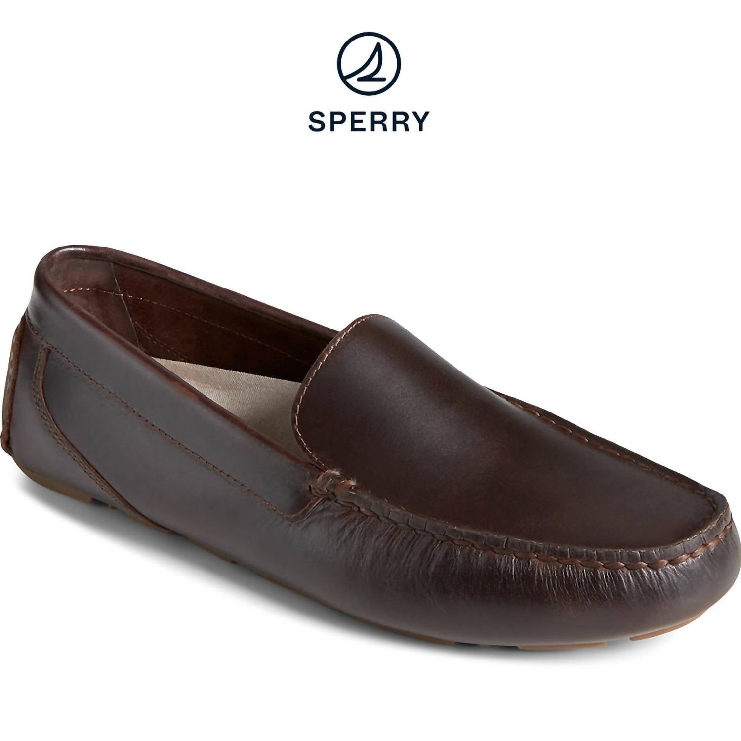 Sperry Men's Davenport Venetian Loafer in amaretto - men's loafer - detail view
