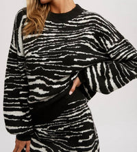Bluivy - Wild at Heart Zebra Sweater