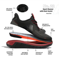 Anodyne - Men's Sport Runner Shoes With Heel Assist