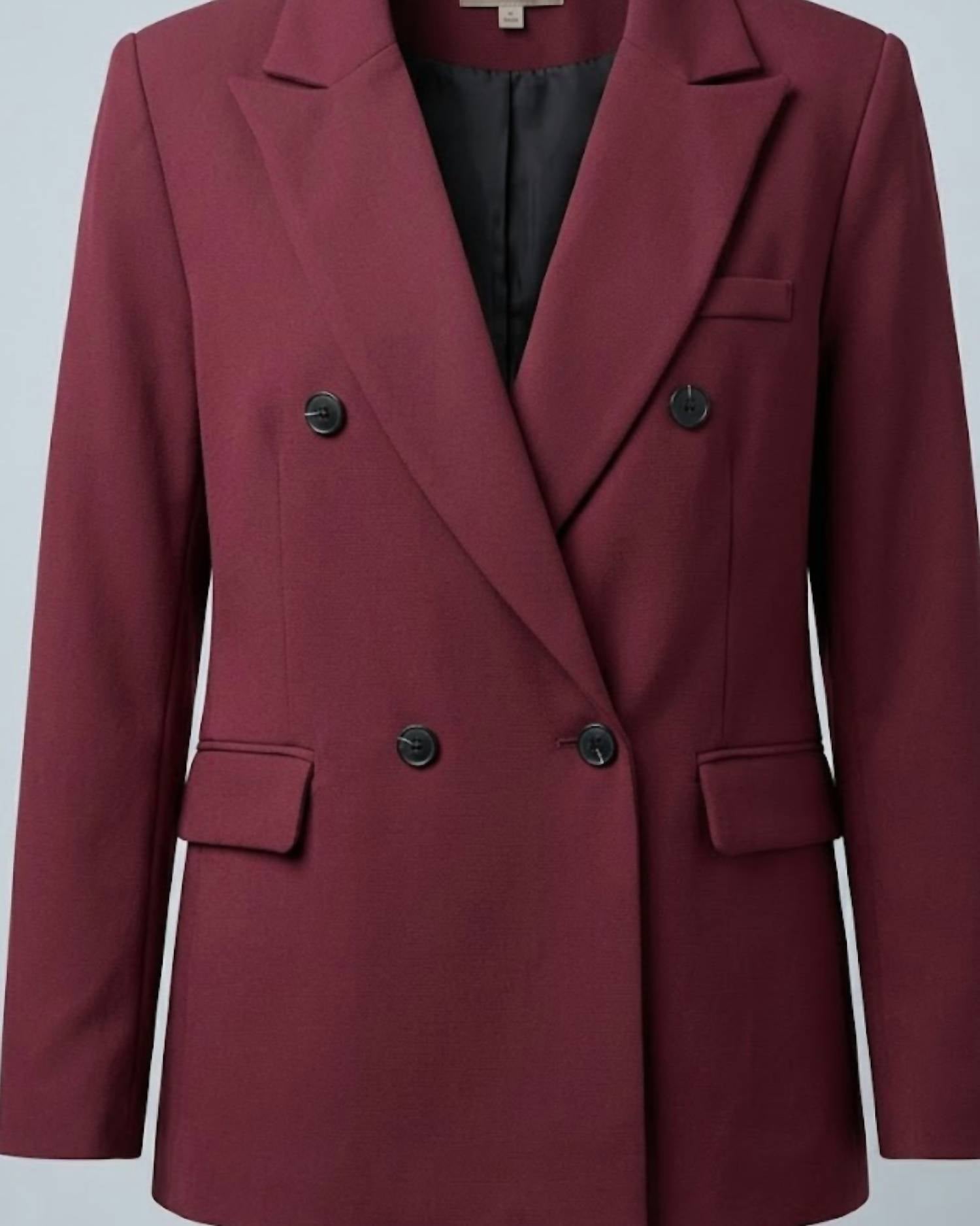 Sundayup - Women's Button Blazer Jacket