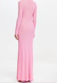 ACLER Rowthorn Maxi Dress in pink - women's dress - detail view