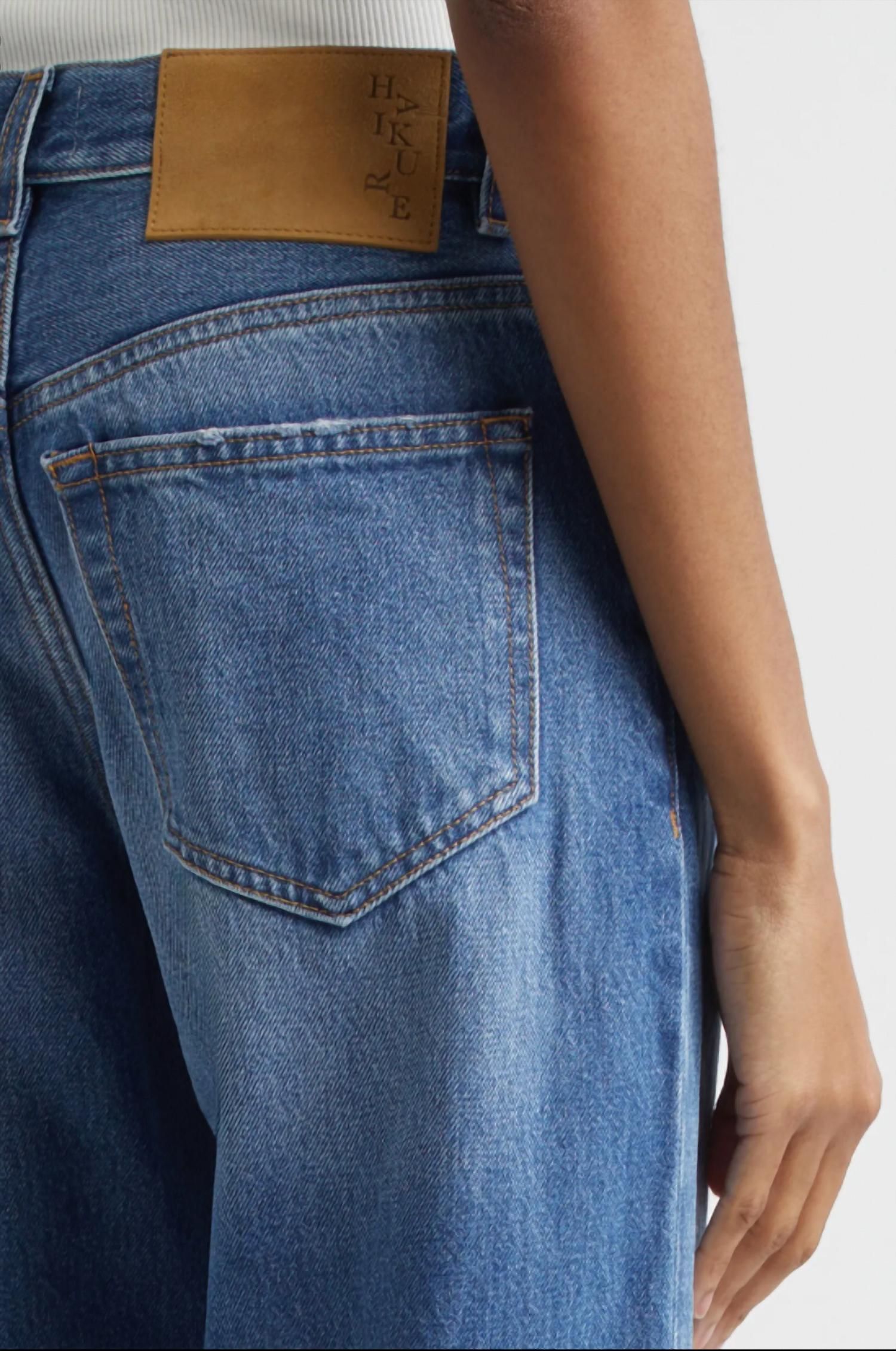 Haikure Bonnie Straight Leg Jean in real blue - women's jeans - alternate view