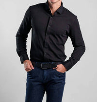 Stone Rose - Long Sleeve Dry Touch Pique Shirt
