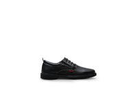 Andrea Men's Leather Upper And Rubber Sole Oxford Shoes in black - men's shoe
