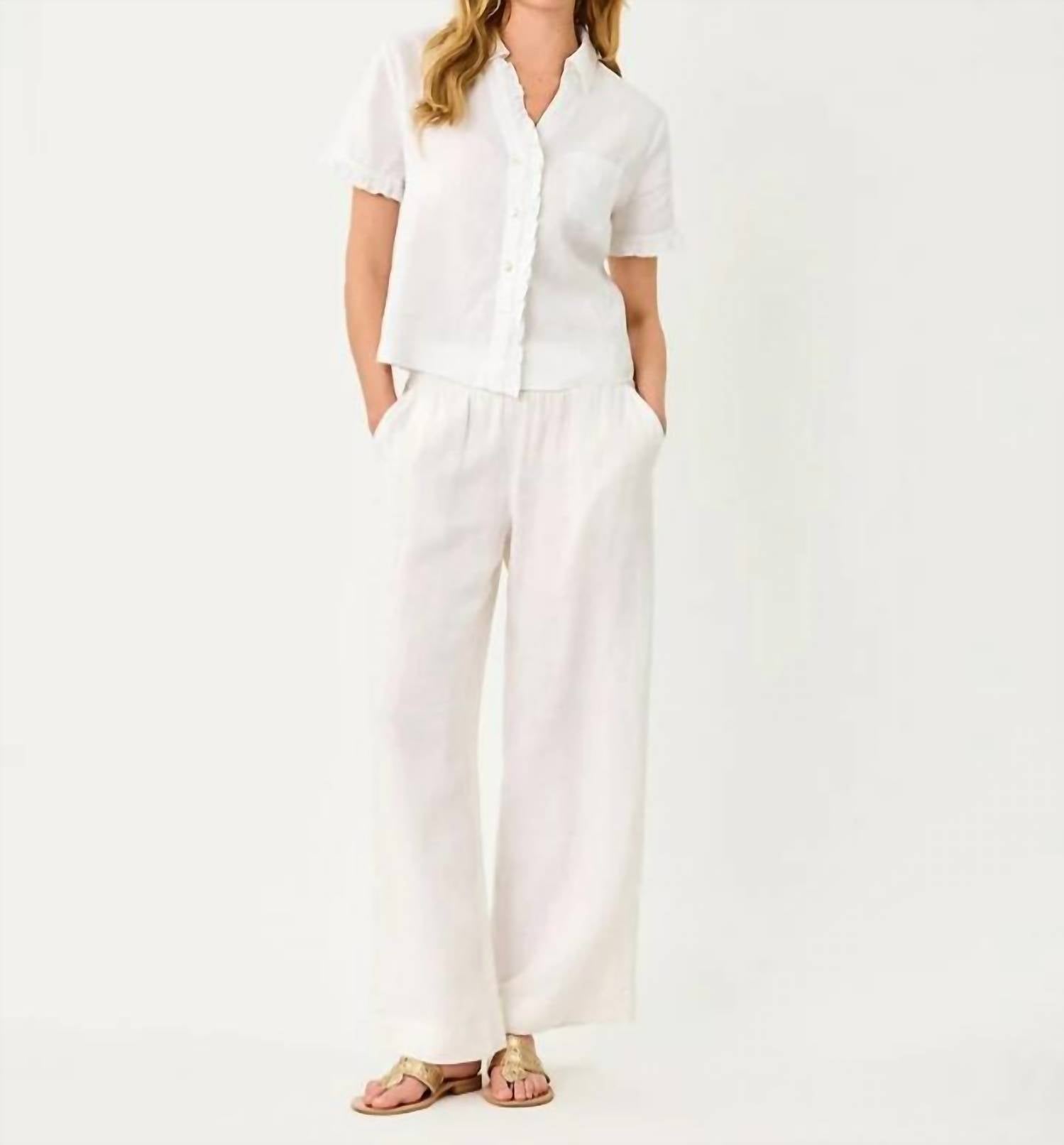 Lilly Pulitzer - MIRABELLA LINEN PALAZZO PANTS