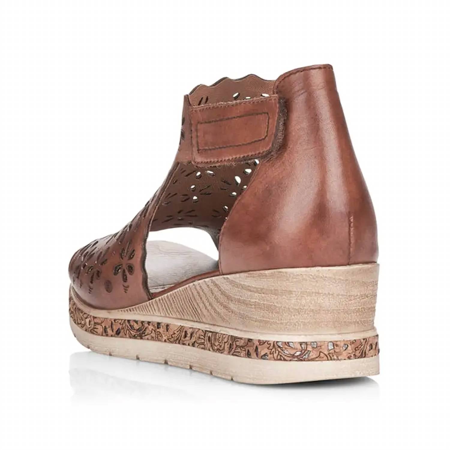 Remonte Women's Jerlyn Wedge Sandal in tan - women's sandal - alternate view