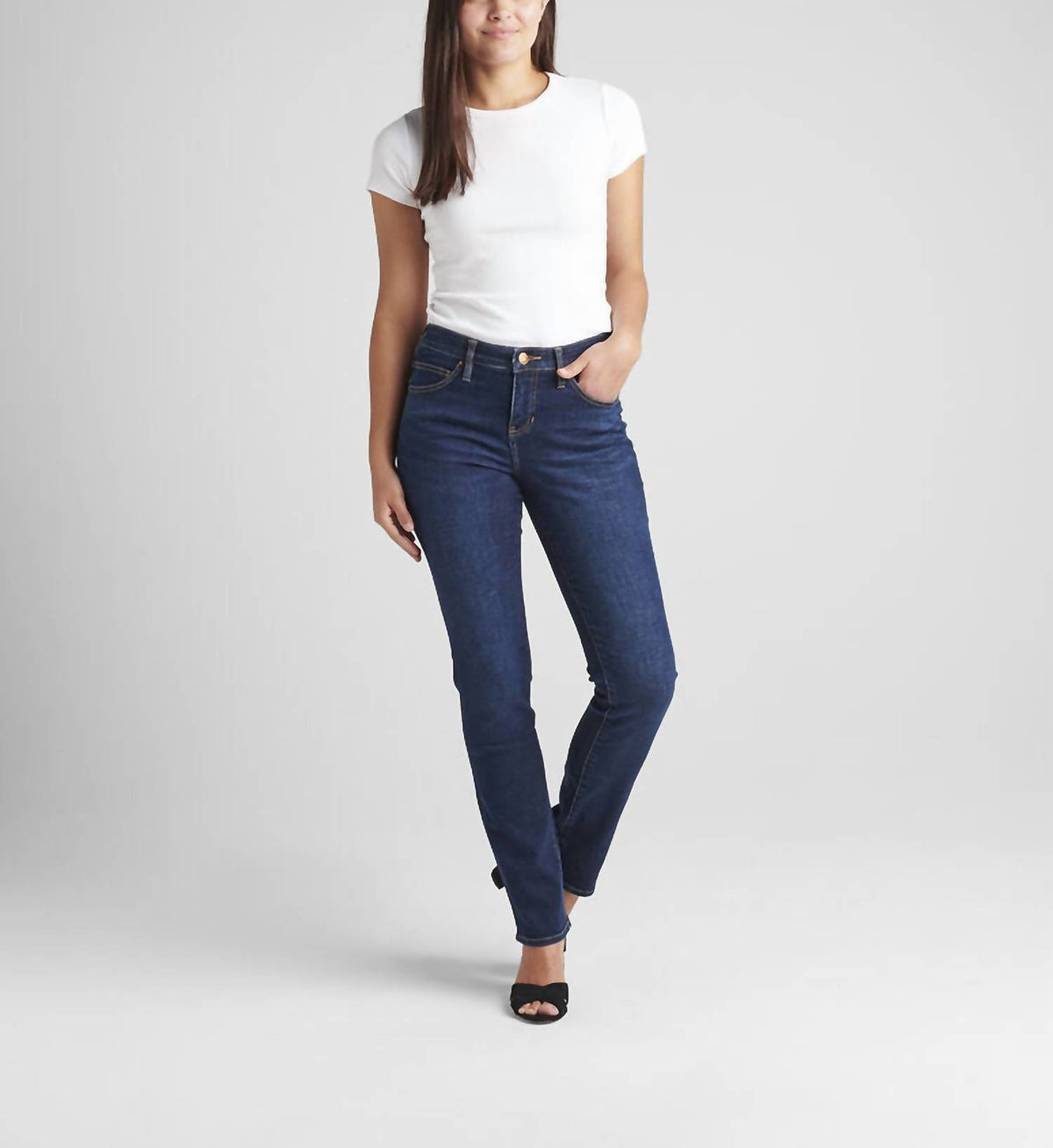 Jag - Ruby Mid Rise Straight Leg Jeans