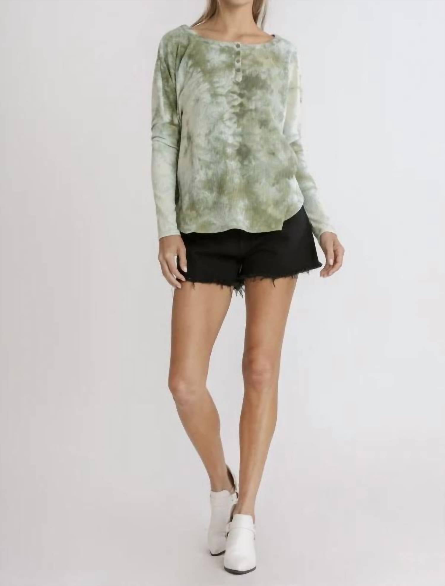 Umgee - Tie Dye Ribbed Top