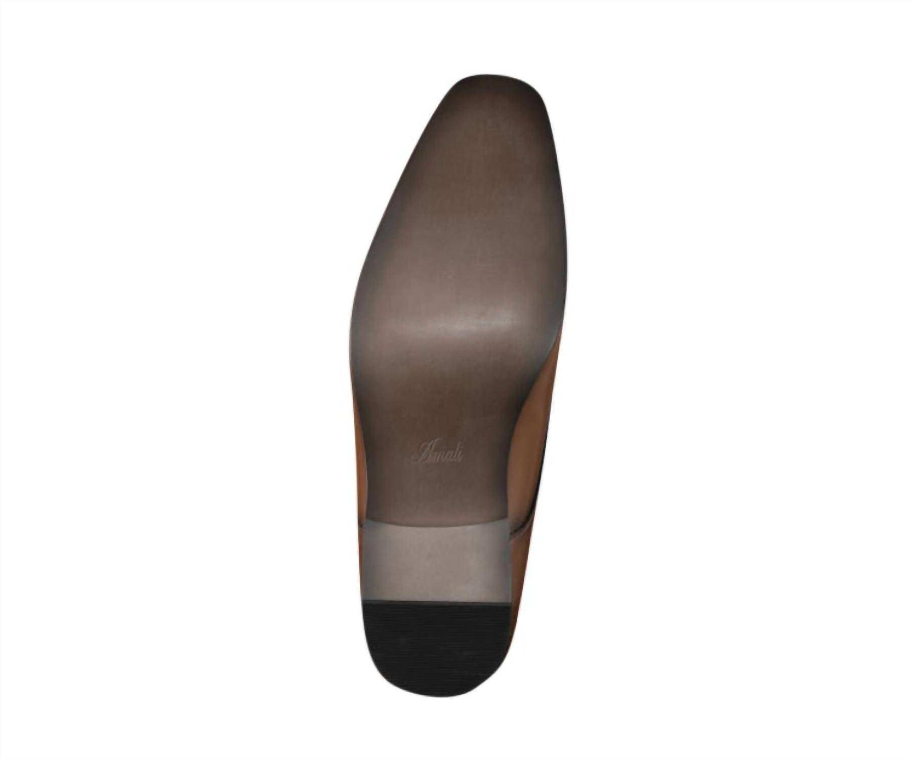 Amali Men's Willis Leather Dress Shoes in cognac - men's shoe - view 4