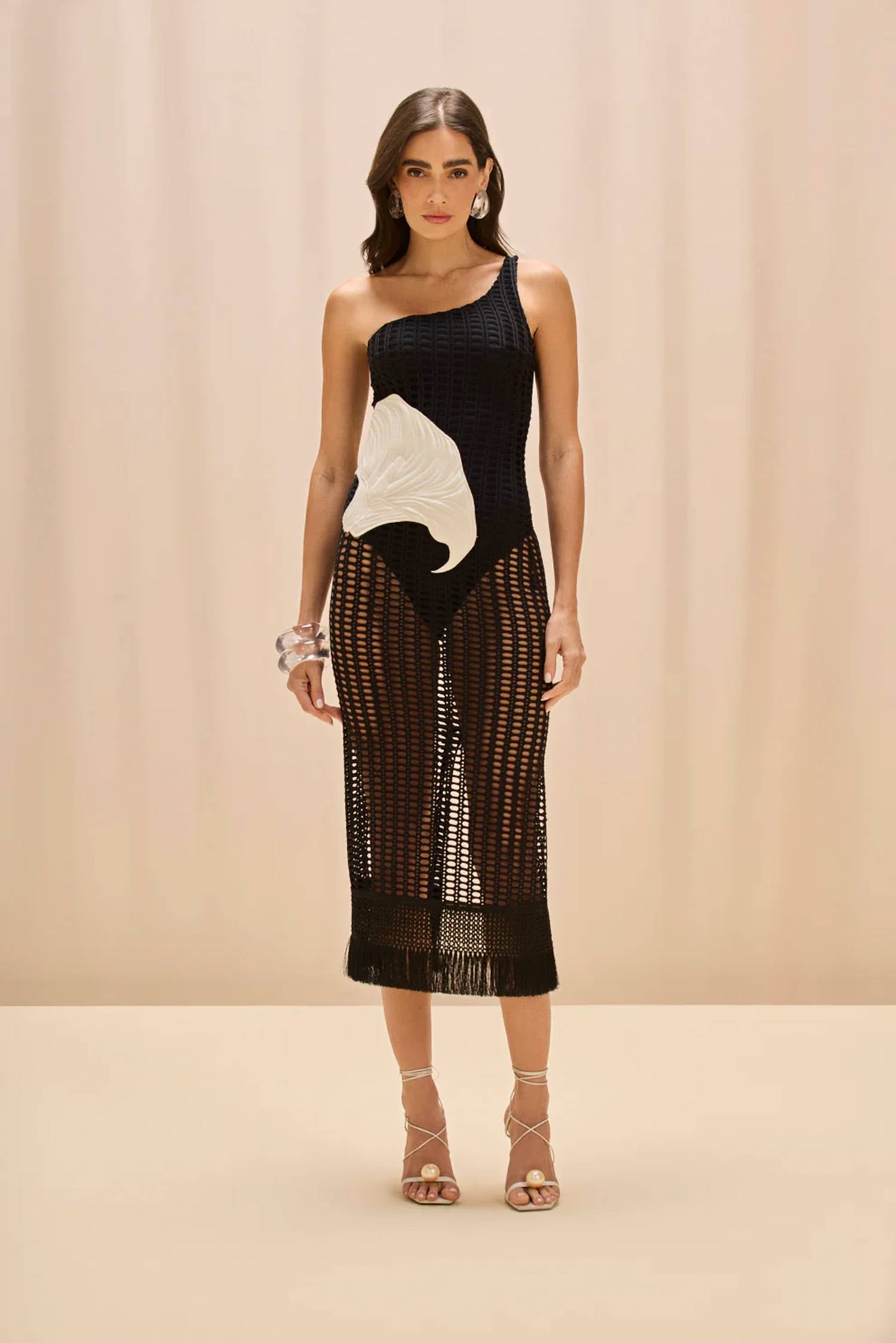 Patbo - Selene Mesh Printed Beach Dress