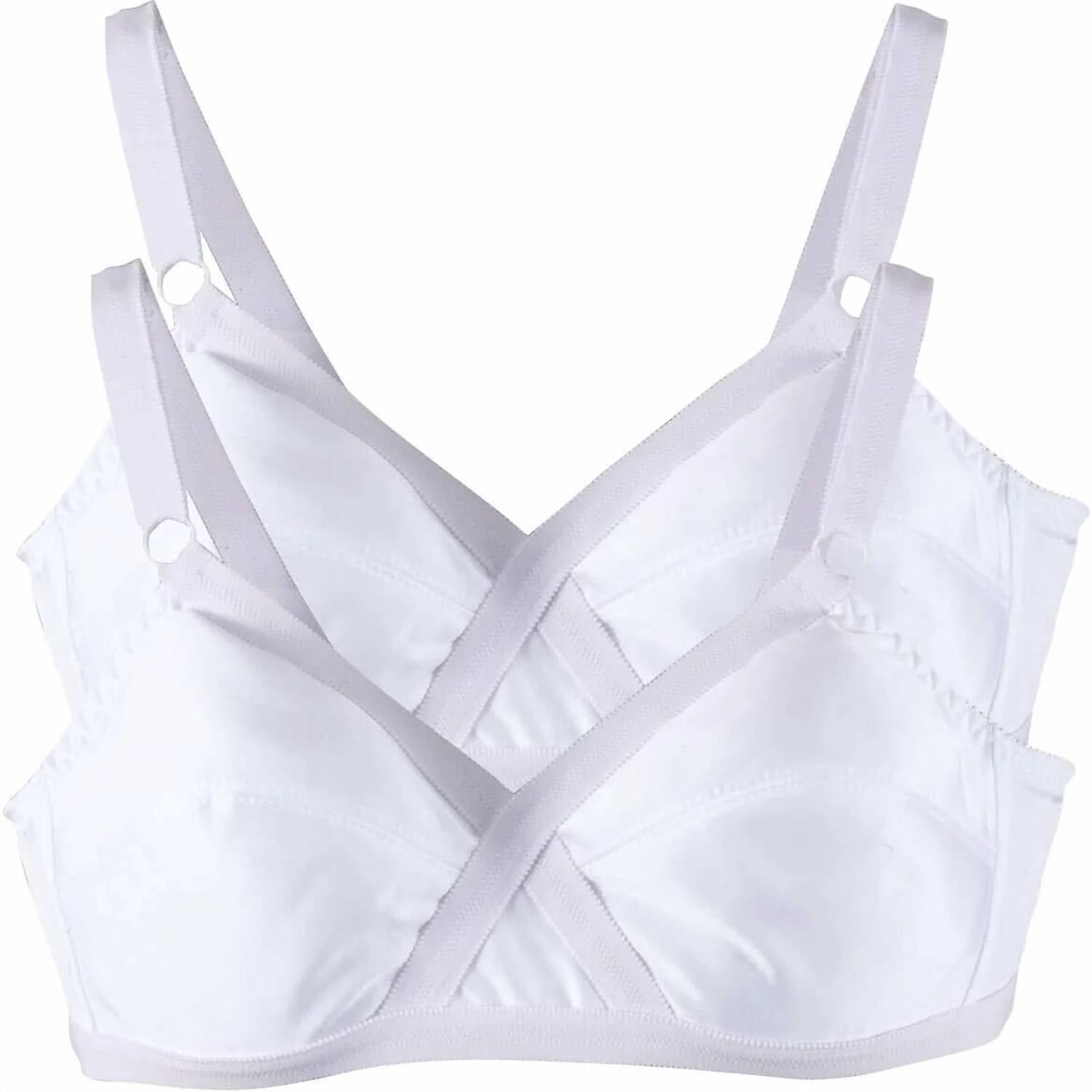 Walter Drake - Women’s Wireless Cross And Shape Bra - 2-pack
