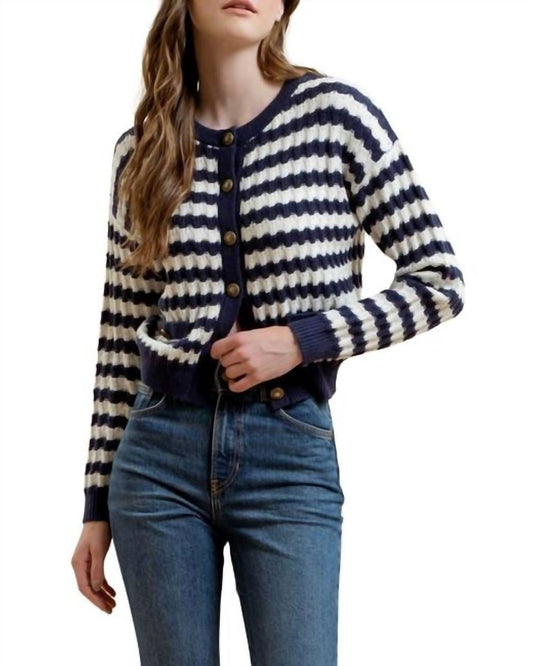 Blu Pepper - Stripe Cardigan