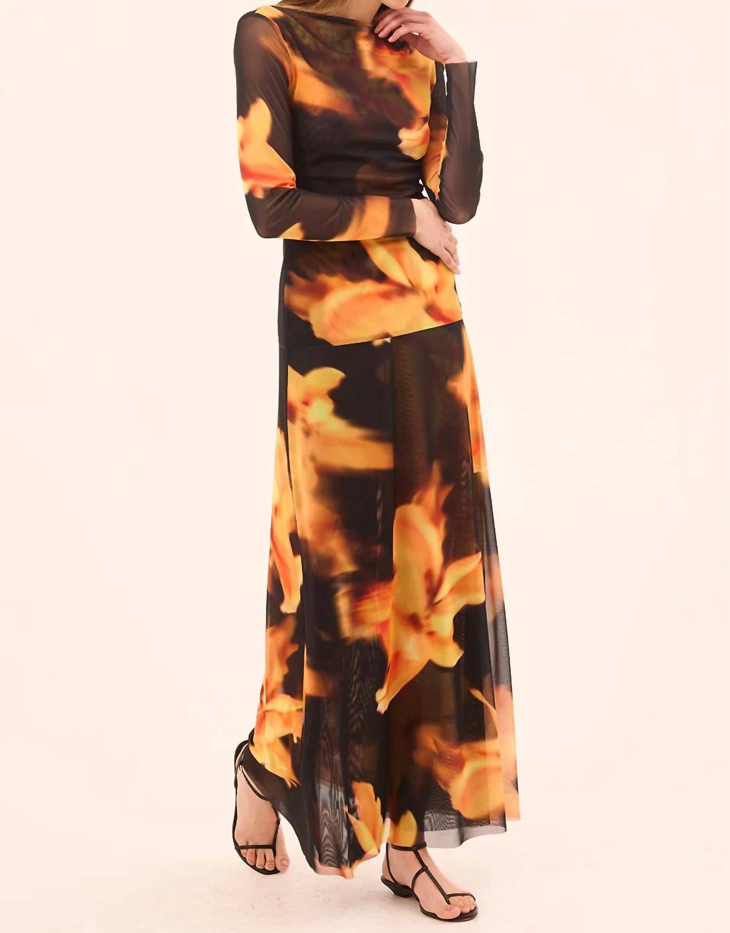 Misa Los Angeles - Women's Lira Yellow Flora Top
