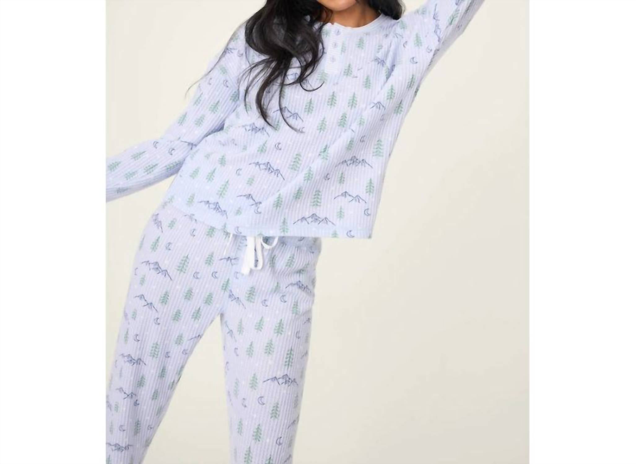 Pj Salvage - Ski Jammie Classics Mountain Dreams Print Pj Set