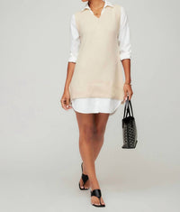 Fifteen Twenty - Elora Mixed Media Vest Dress