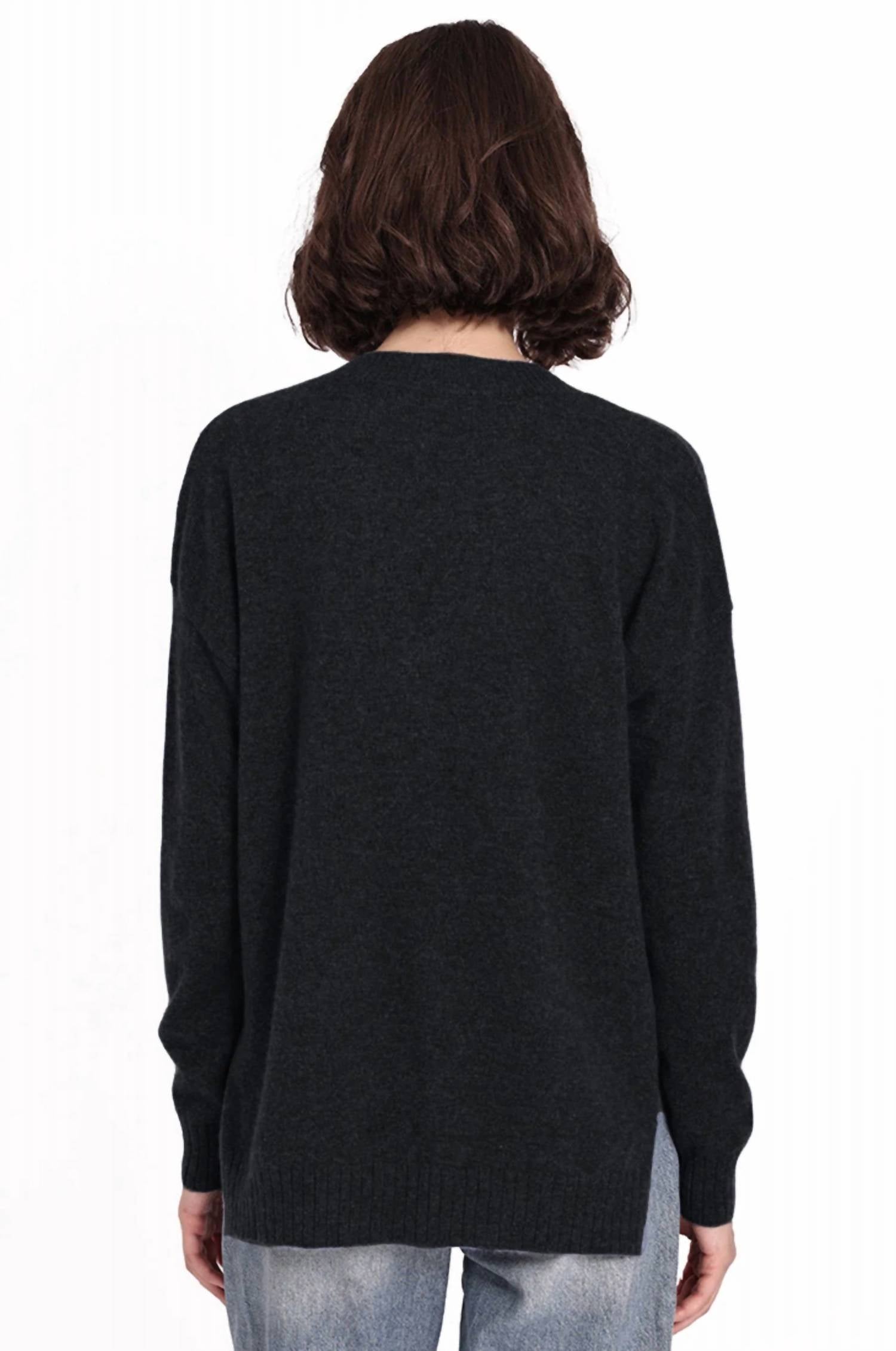 Minnie Rose - Cashmere Long And Lean V-neck Sweater