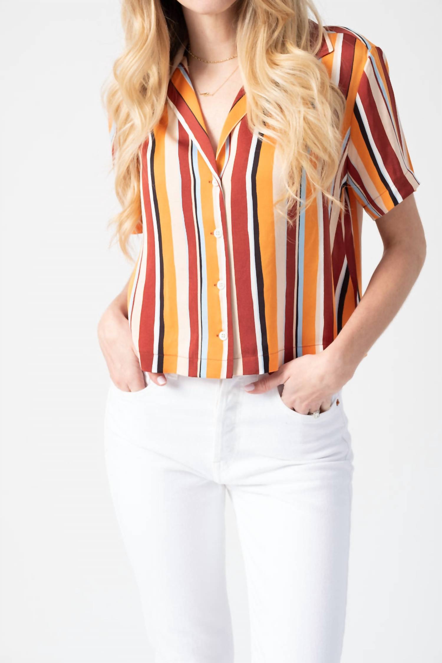 Frame - Mini Short Sleeve Shirt
