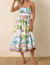 Paradisa - Catalina Poolside Print Midi Dress