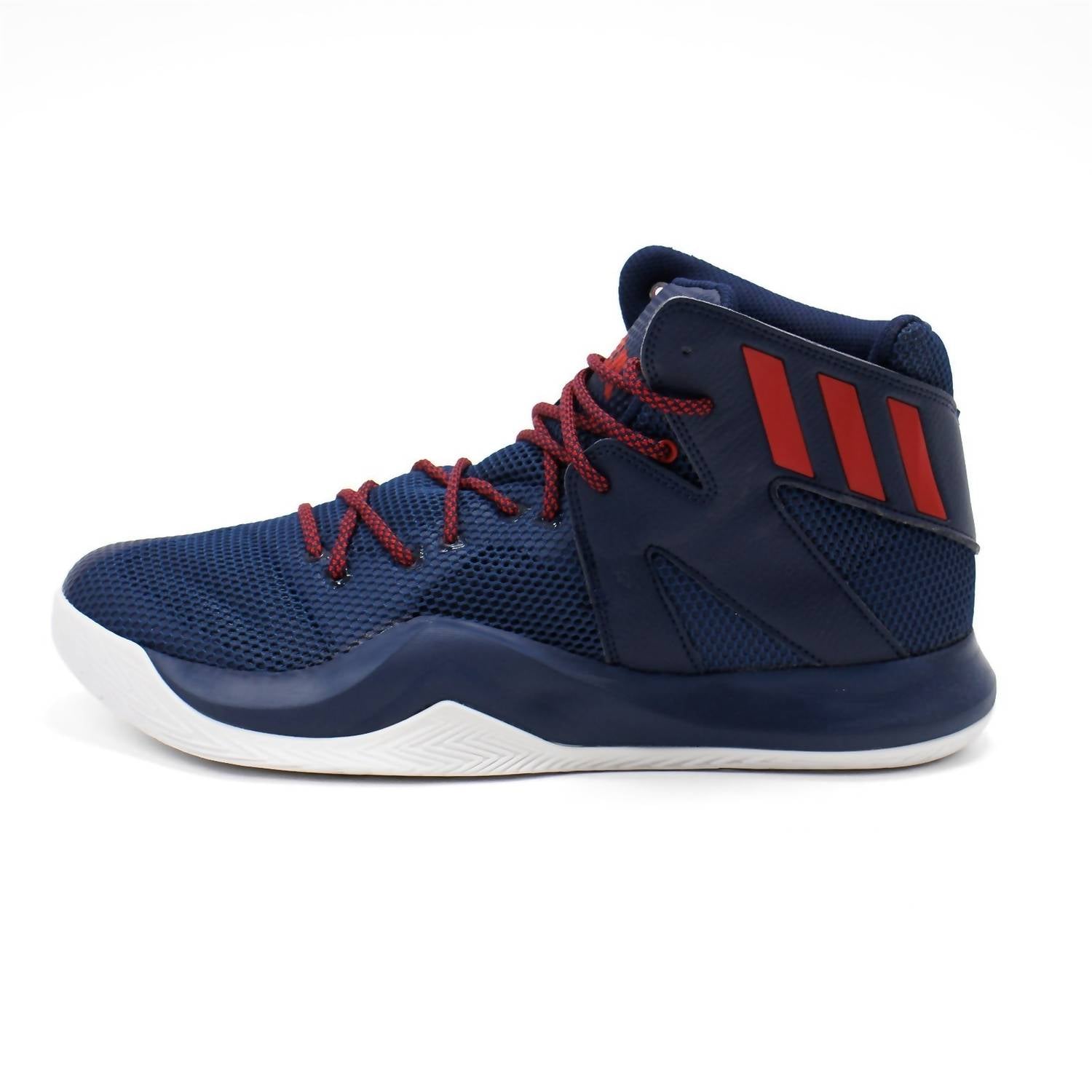 adidas Men's Sm Crazy Bounce Usa Basketball Shoes in navy scarlet - men's shoe - alternate view