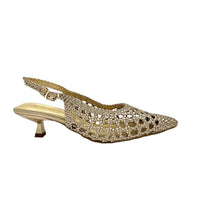 Exe Women's Slingback Low Heel in gold - women's heels