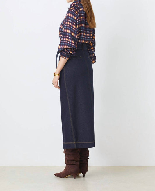 Suncoo - Denim Midi Skirt