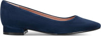 ROCKPORT Women's Tessa Pointy Toe Dress Shoes in navy suede - women's flats - detail view