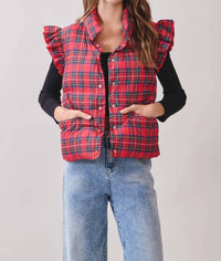 Tcec - Rosalyn Plaid Vest