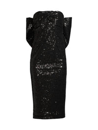 Loulou Sequined Bow-Back Midi-Dress