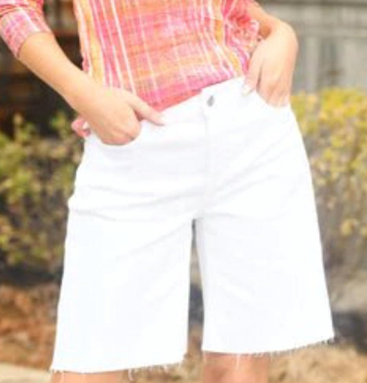 Elliott Lauren - Wide Leg Denim Shorts