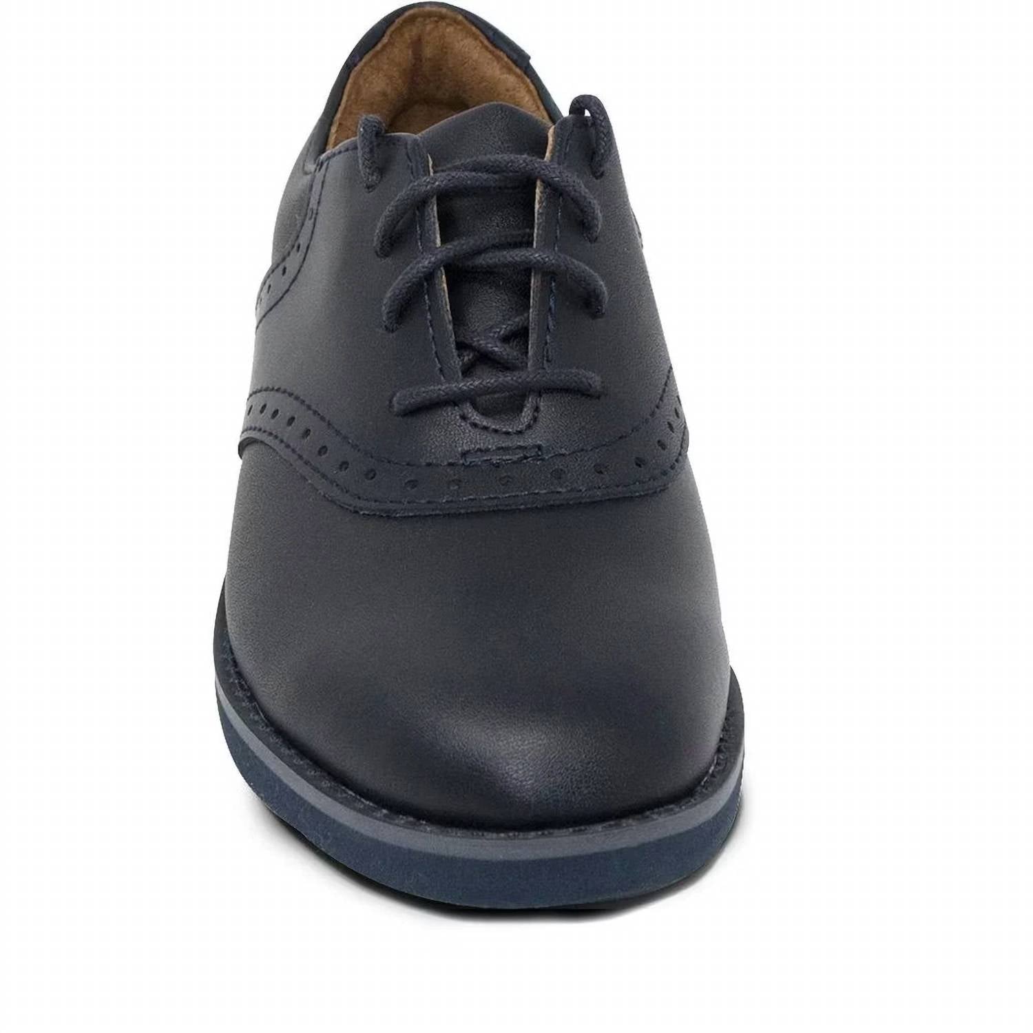 School Issue Girl's Upper Class Shoes in navy - kids' shoe - alternate view