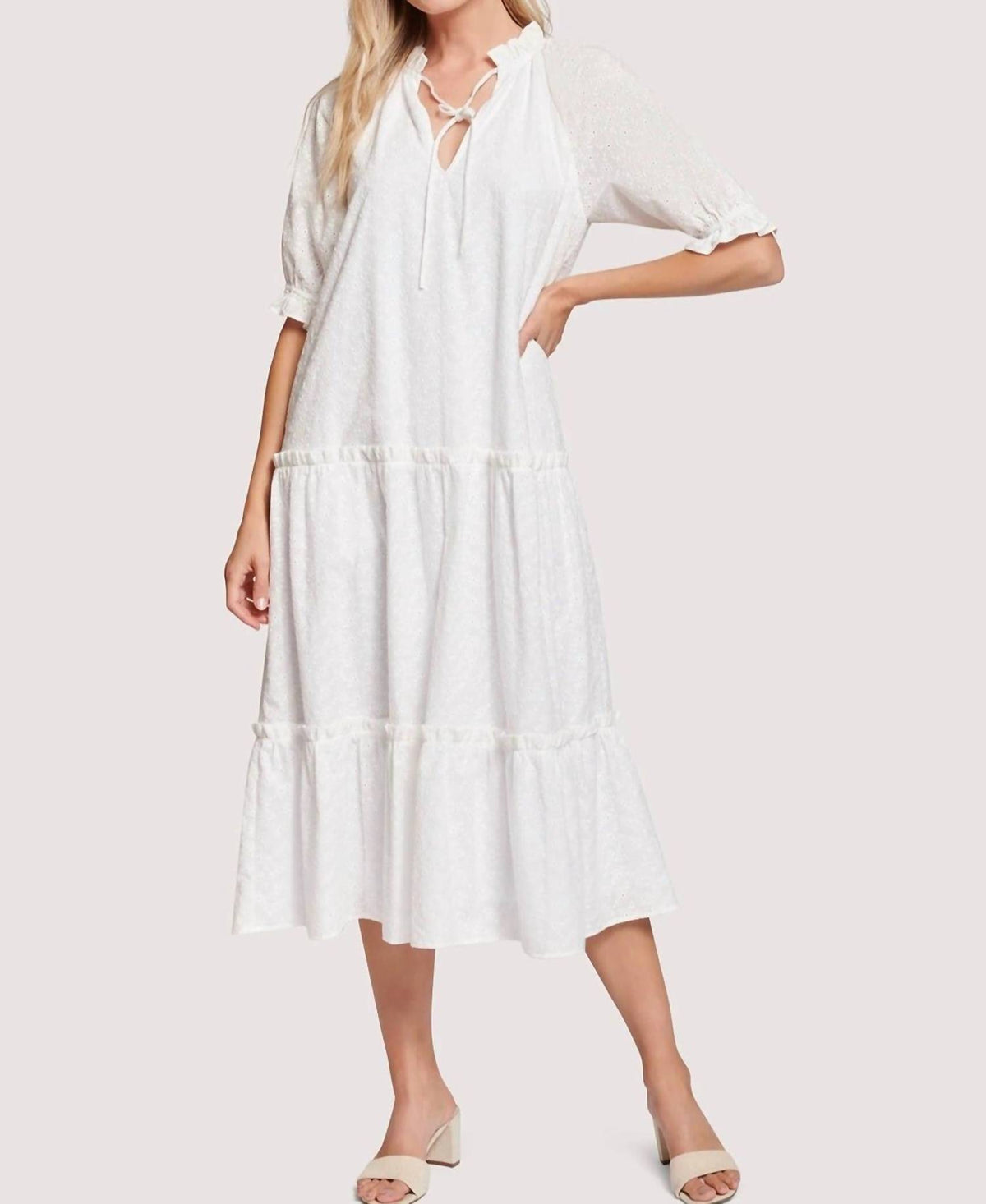 Lost + Wander - Day Trip Eyelet Dress
