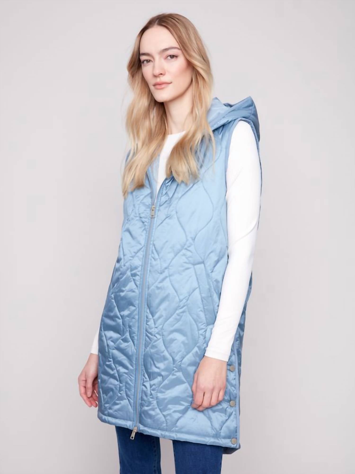 Charlie B - Pearlized Long Vest