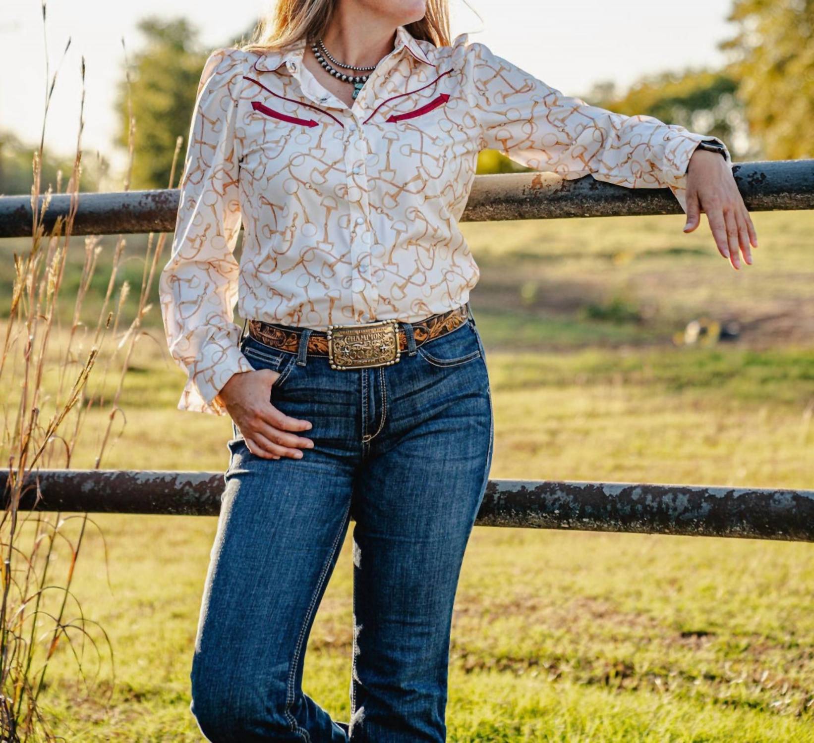 Howdy Hanny - Golden Bit Blouse