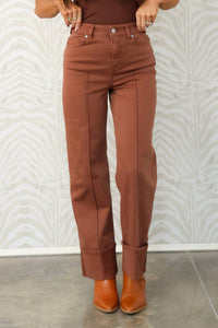 Dear John Denim - Holly High Rise Cuffed Wide Leg Jeans