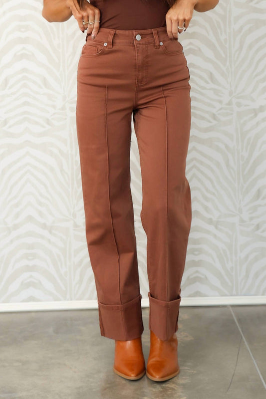 Dear John Denim - Holly High Rise Cuffed Wide Leg Jeans